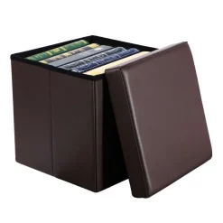 Cheap SONGMICS Coffre de rangement lisse 40L brun Marron