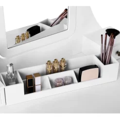 Cheap SONGMICS Coiffeuse 2 tiroirs Blanc