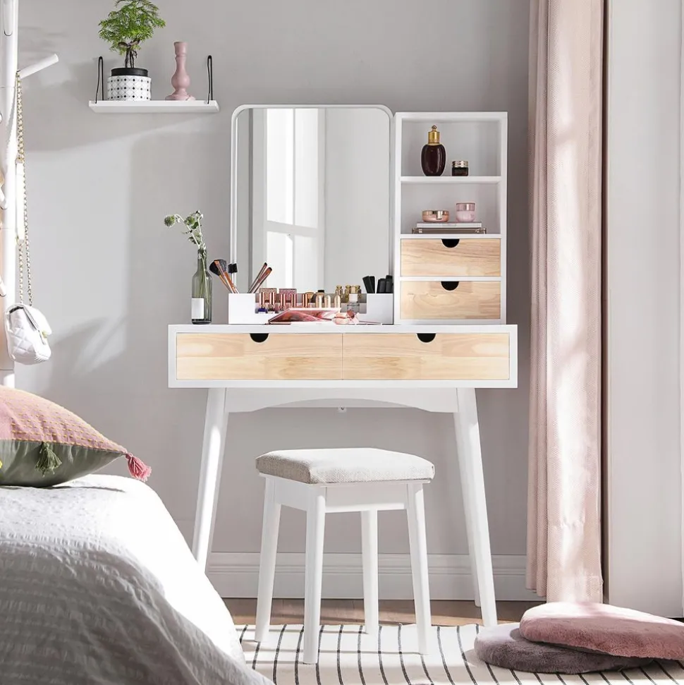 Flash Sale SONGMICS Coiffeuse avec grand miroir