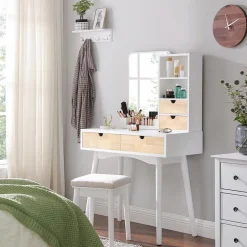 Flash Sale SONGMICS Coiffeuse avec grand miroir