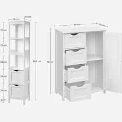 Online SONGMICS Coiffeuse avec Miroir Pliable Blanc