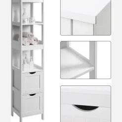 Online SONGMICS Coiffeuse avec Miroir Pliable Blanc