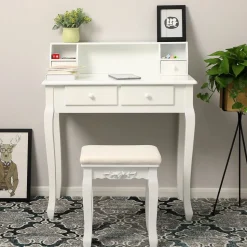 Best Sale SONGMICS Coiffeuse Blanc