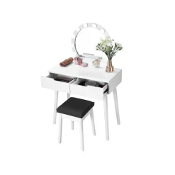Best SONGMICS Coiffeuse lumière blanc