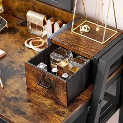 New SONGMICS Coiffeuse miroir LED Noir