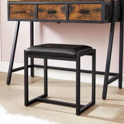 New SONGMICS Coiffeuse miroir LED Noir