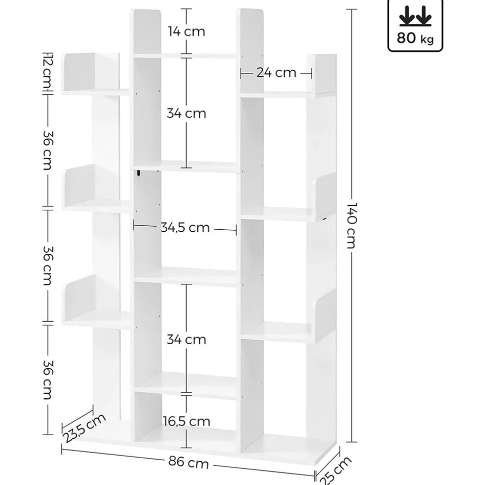 Fashion SONGMICS Coiffeuse triple Blanc