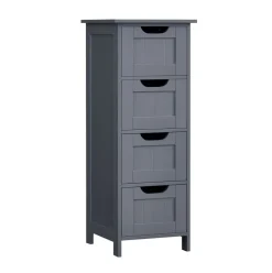 New SONGMICS Colonne 4 tiroirs gris