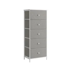 Clearance SONGMICS Commode avec 9 tiroirs et éclairage LED 33,5 x 114 x 84 cm blanc nuage