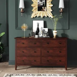 Outlet SONGMICS Commode horizontale espresso Blanc