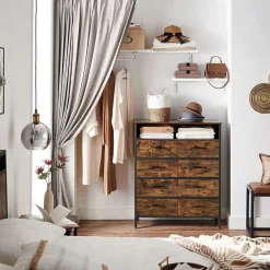 Clearance SONGMICS Commode industriel Rustique