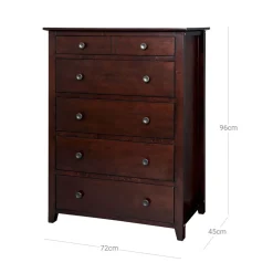 Shop SONGMICS Commode verticale espresso Blanc