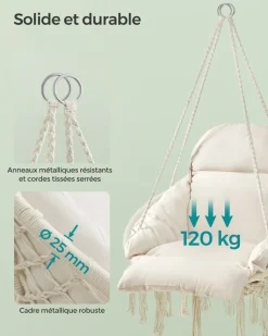 Hot SONGMICS Console pour couloir à 2 niveaux, 20 x 120 x 80 cm blanc marbré et noir d'encre