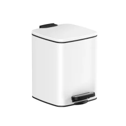 Fashion SONGMICS Corbeille à déchets 6L à pédale noir