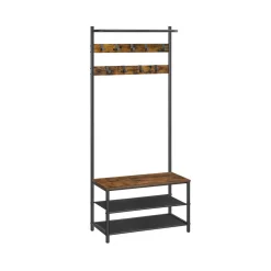 Hot SONGMICS Corbeille à linge boisé