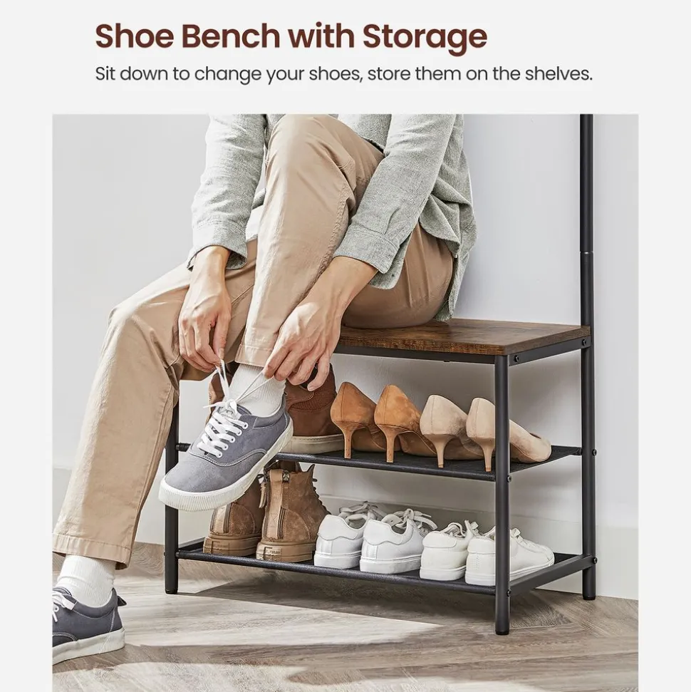 Hot SONGMICS Corbeille à linge boisé