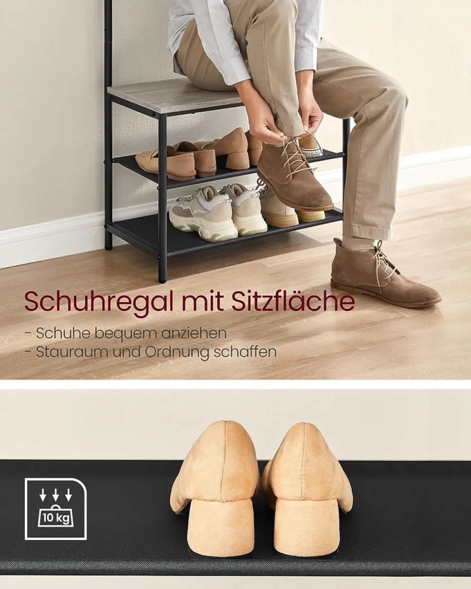 Hot SONGMICS Corbeille à linge boisé