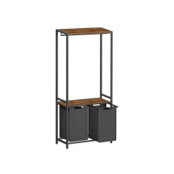 Flash Sale SONGMICS Corbeille linge sale grège chiné et gris ardoise