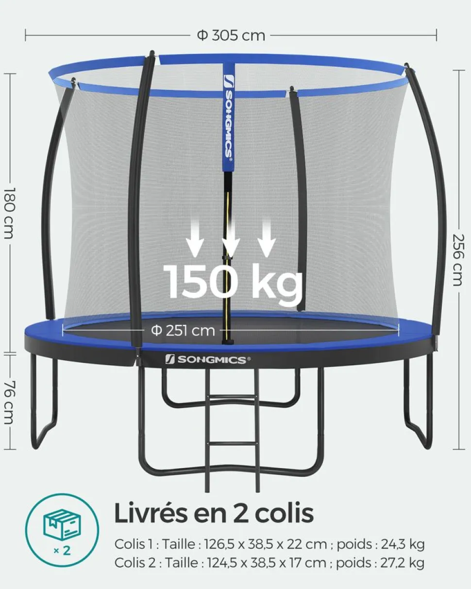 Best Sale SONGMICS Coussin trampoline Ø244 cm