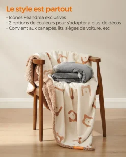 Outlet SONGMICS Couverture Chien Hydrofuge Tissu Polaire et Flanelle