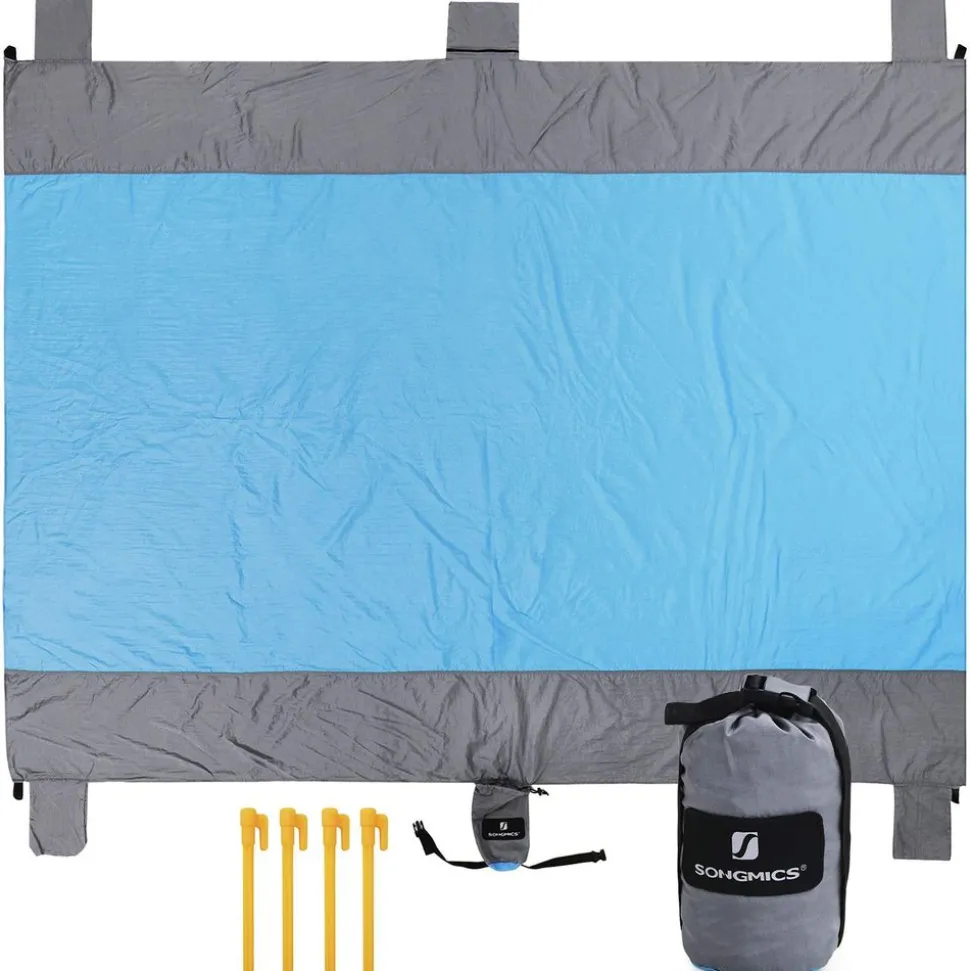 Best Sale SONGMICS Couverture pique-nique bleu vert