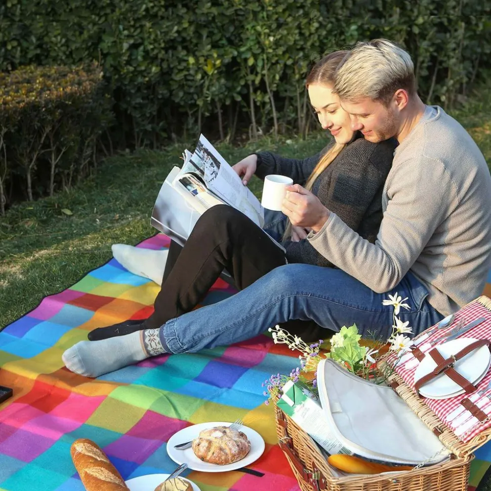 Flash Sale SONGMICS Couverture pique-nique margueritte