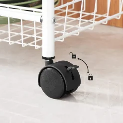 Fashion SONGMICS Desserte 3 niveaux Blanc