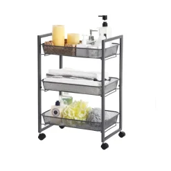 Best SONGMICS Desserte 2 niveaux gris