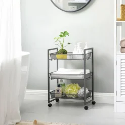 Best SONGMICS Desserte 2 niveaux gris