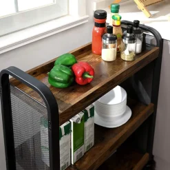 Cheap SONGMICS Desserte 3 niveaux industriel