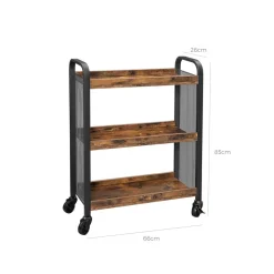 Cheap SONGMICS Desserte 3 niveaux industriel