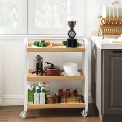 Cheap SONGMICS Desserte 3 niveaux industriel