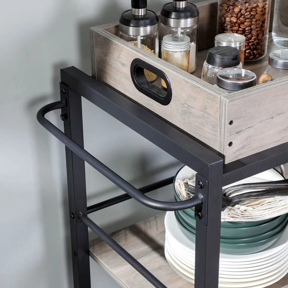 Hot SONGMICS Desserte avec plateau amovible