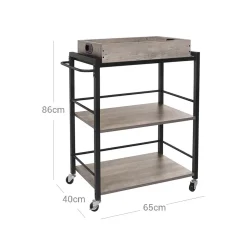 Hot SONGMICS Desserte avec plateau amovible