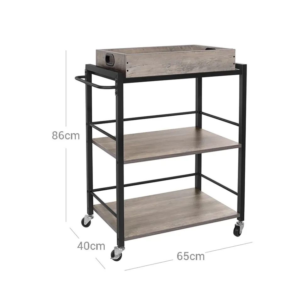 Hot SONGMICS Desserte avec plateau amovible