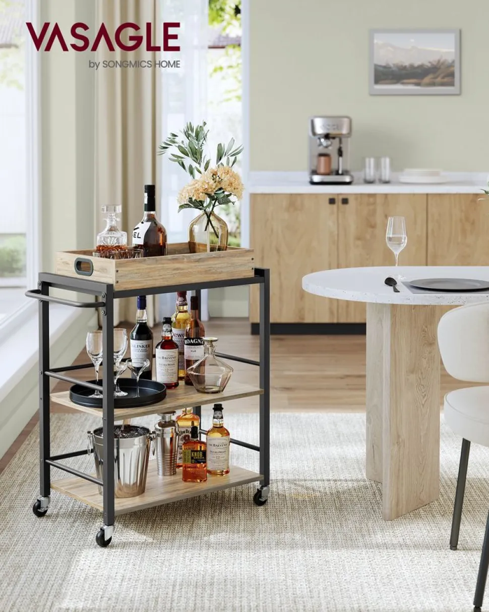 Hot SONGMICS Desserte avec plateau amovible