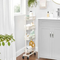 Hot SONGMICS Desserte fine 4 niveaux blanc