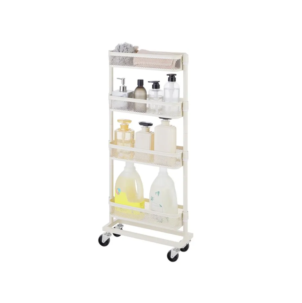 Hot SONGMICS Desserte fine 4 niveaux blanc