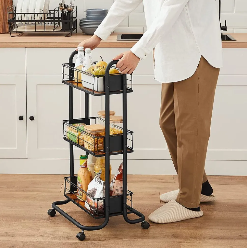 Online SONGMICS Desserte industriel Noir