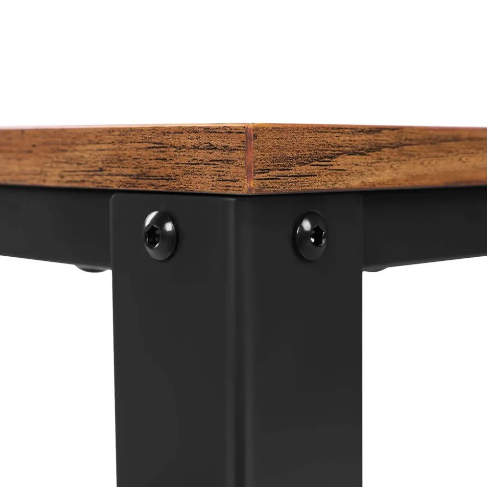 Clearance SONGMICS Desserte roulante industriel Brun Vintage Noir