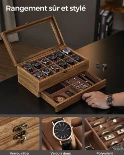 Best SONGMICS Double portant à vêtements avec roulettes blanc