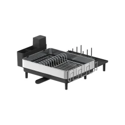 Sale SONGMICS Egouttoir vaisselle porte-ustensiles en acier inoxydable argenté et noir