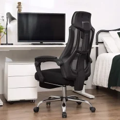 New SONGMICS EKHO 2 tabourets de bar avec dossier incurvé marron caramel