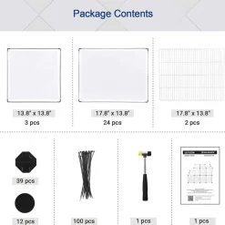 Sale SONGMICS Enclos modulable 143 x 73 x 93 cm (L x l x H) Blanc