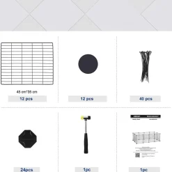 Sale SONGMICS Enclos modulable petits animaux