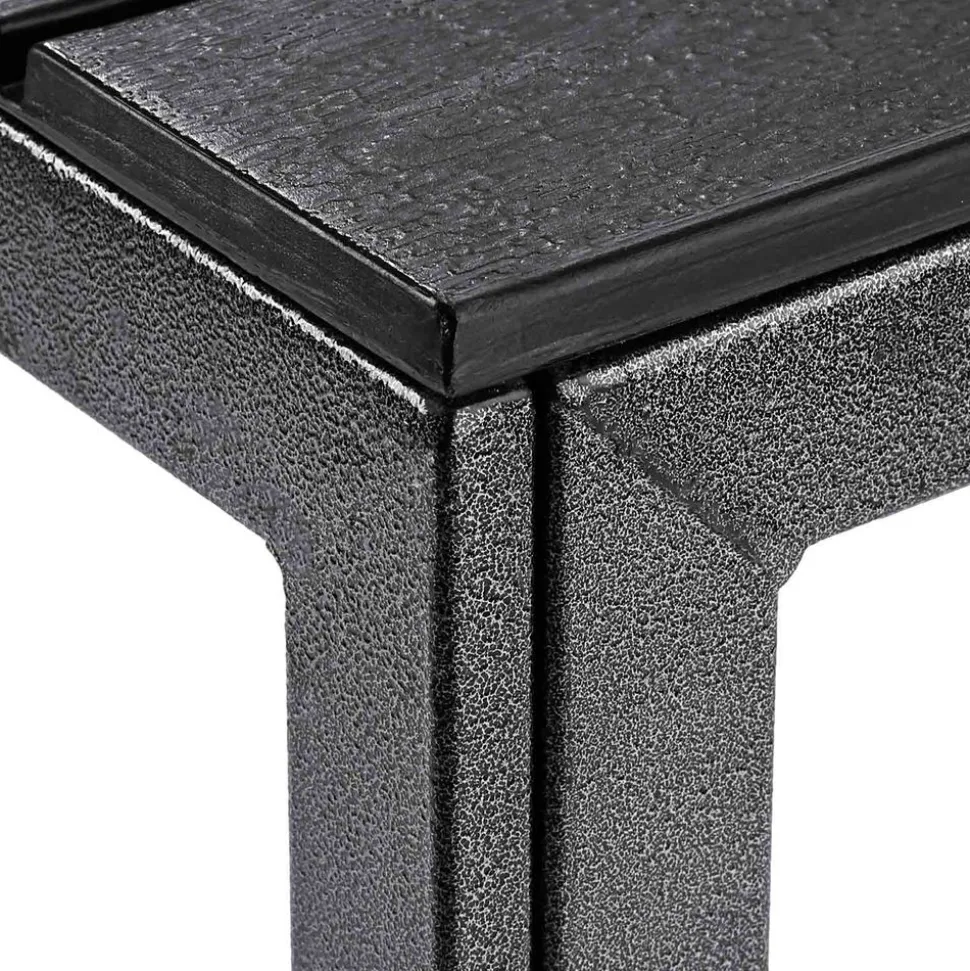 Outlet SONGMICS Ensemble de table et tabourets hauts industriel Marron Rustique + Noir