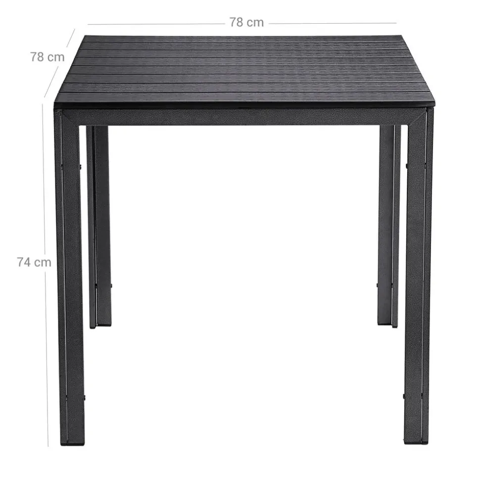 Outlet SONGMICS Ensemble de table et tabourets hauts industriel Marron Rustique + Noir