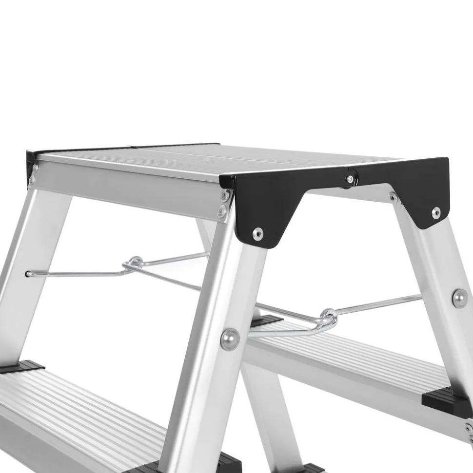 Cheap SONGMICS Escabeau 1 marche pliable gris