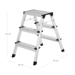 Cheap SONGMICS Escabeau 1 marche pliable gris