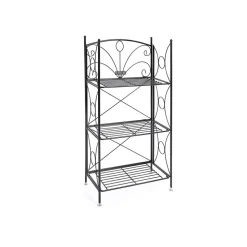 Shop SONGMICS Escabeau 3 marches Noir